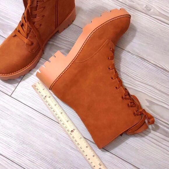 (A-2922) ZBY Women's  Combat Boots Sz 8.5 - Picture 4 of 11